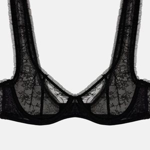 Limited edition black lace Zara bra